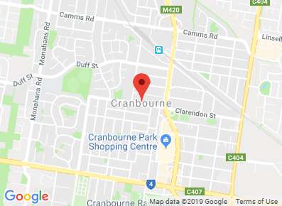 Map of Cranbourne