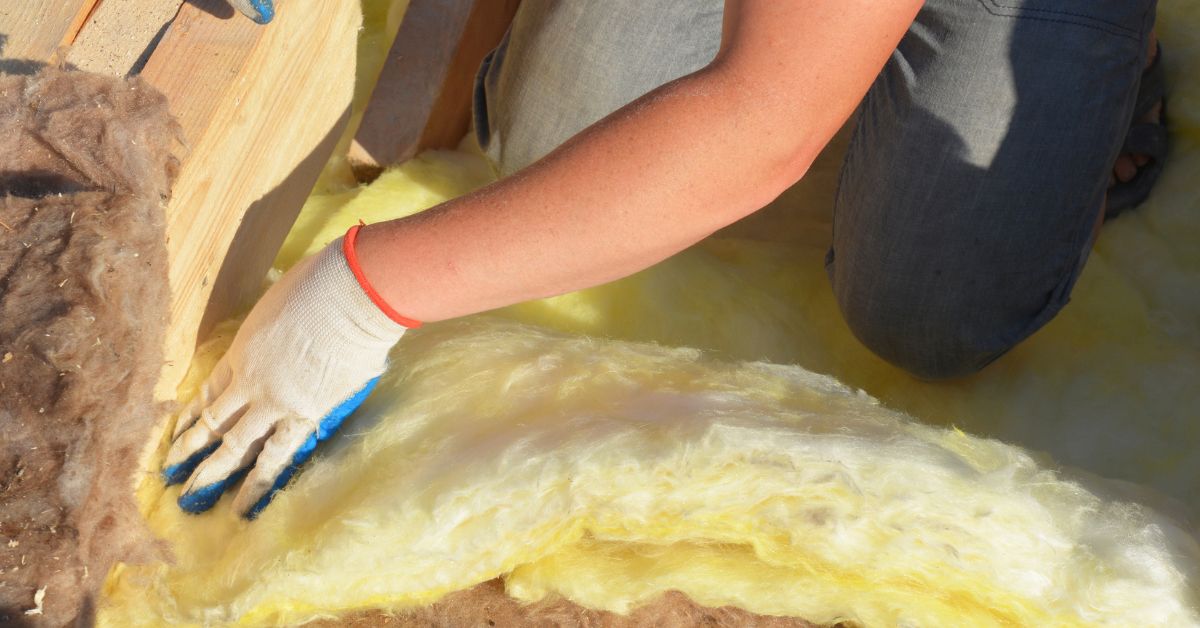 Installing insulation to increase energy efficiency