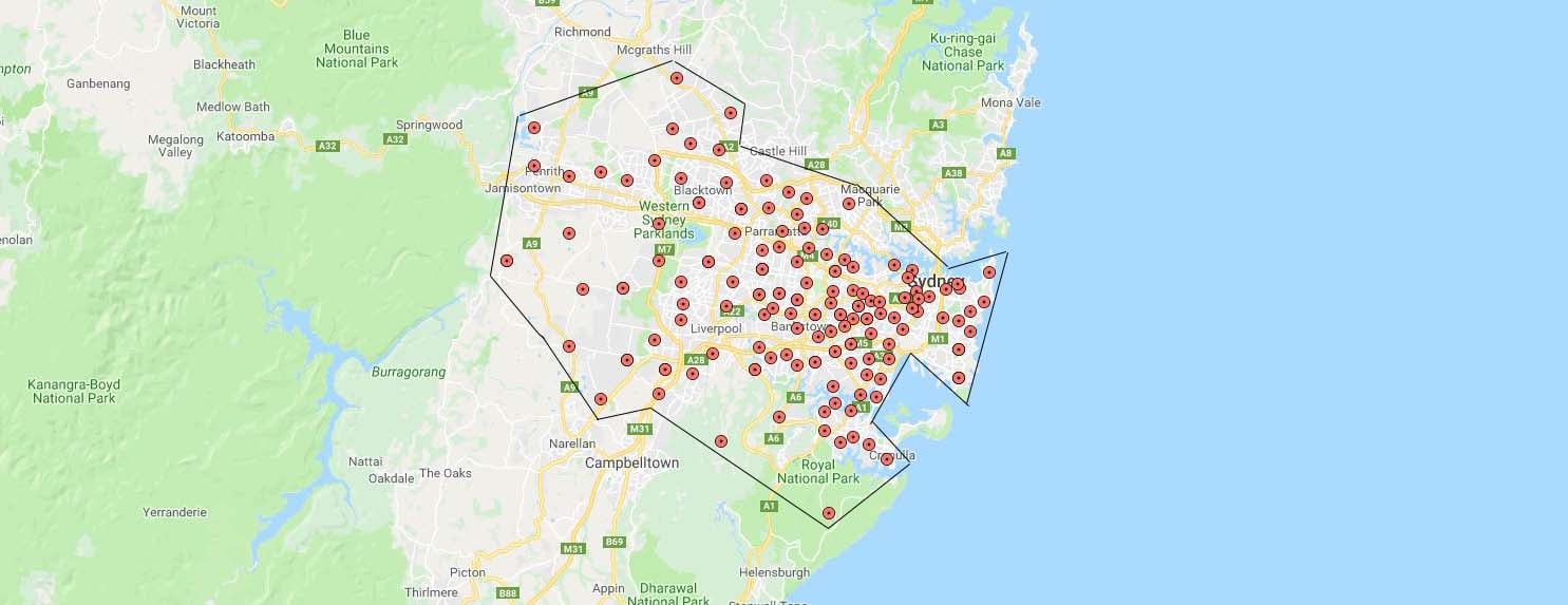 Sydney LED service areas